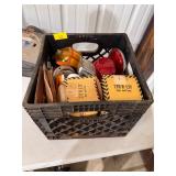 Box of misc trailer lights