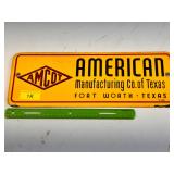 Porcelain AMCOT sign