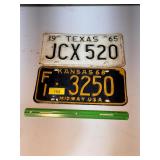 Vintage license plates