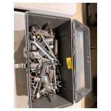 Tool box with wrenches and misc tools