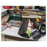 Camping lot - Coleman camp stove, lantern, tent