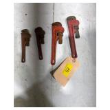 4 small pipe wrenches