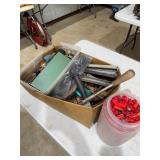 Misc - wire nuts, tools, chisels etc