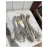 4 bundles of leather strips
