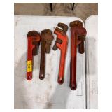 4 Rigid pipe wrenches