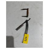 2 knives. Straight razor and imperial 2 blade