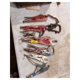 Lot of vice grips