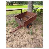 Lawn mower dump trailer/cart