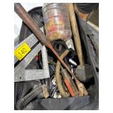 Speed square, hammer, mallet, misc tools