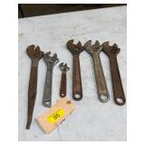 Misc adjustable crescent wrenches