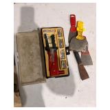 Rivet gun and putty knives
