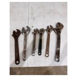 6 adjustable crescent wrenches