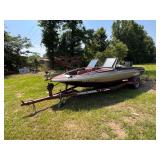 1990 Cajun fishing ski w/ 150hp 1990 evinrude