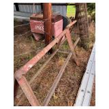 2 Metal Sawhorses