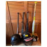 Baseball Helmets and Metal Bats