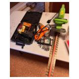 Hedge Trimmer, Heat Gun, Wrenches, Cordless Drill