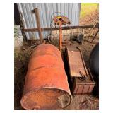 2 Motor Stands, Ramps and Barrel