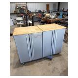 Pair of wood cabinets