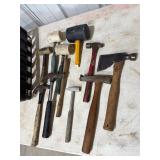 Hammer mallet and hatchet lot