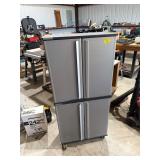 2 tier rolling cabinet