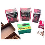 Lot of 7 Boxes Hornady & Sierra Bullets .308 .22 Reloader lot	146155