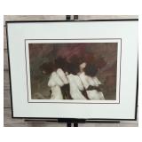 Original Borys Buzkij Oil Painting Figurative Abstract Art Framed Original Borys Buzkij Oil Painting Figurative Abstract Art Framed