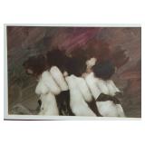 Original Borys Buzkij Oil Painting Figurative Abstract Art Framed Original Borys Buzkij Oil Painting Figurative Abstract Art Framed