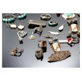 513.5g Mixed Sterling .900 .800 Silver Jewelry Lot Scrap Wearable Parts 513.5g Mixed Sterling .900 .800 Silver Jewelry Lot Scrap Wearable Parts