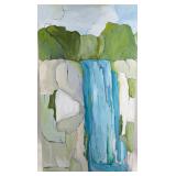 Rebecca Romanowski 'Magic of The Falls' Acrylic on Canvas Painting 48'x24' Rebecca Romanowski 'Magic of The Falls' Acrylic on Canvas Painting 48'x24'