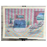 Terry Paul Speer 'Room Dividers' Signed & Numbered Postmodern Lithograph Terry Paul Speer 'Room Dividers' Signed & Numbered Postmodern Lithograph