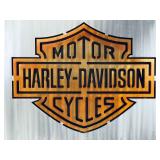 Brown's Custom Metalworks Harley Davidson LED Lighted Color Changing Sign Brown's Custom Metalworks Harley Davidson LED Lighted Color Changing Sign