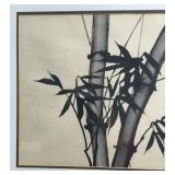 Masako Van Leijenhorst Original Sumi-e Ink Wash Art - Cardinal & Bamboo Masako Van Leijenhorst Original Sumi-e Ink Wash Art - Cardinal & Bamboo