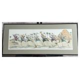 Bo Sterk Signed & Numbered 'Tuts Tooters' Lithograph Framed Print 4/55 Bo Sterk Signed & Numbered 'Tuts Tooters' Lithograph Framed Print 4/55