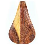 Vintage Carved Wood Polynesian Style Ceremonial Paddle Club Pacific Islands Art Vintage Carved Wood Polynesian Style Ceremonial Paddle Club Pacific Islands Art