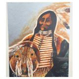 Jim Prindiville Sioux Native American Lithograph Print Signed #48/150 Jim Prindiville Sioux Native American Lithograph Print Signed #48/150