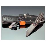 Bark River Knives A-2 Fixed Blade Bushcraft Knife with Leather Sheath Bark River Knives A-2 Fixed Blade Bushcraft Knife with Leather Sheath