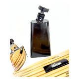 Kaces Drum Stick Bag with Latin Percussion Cowbells & Assorted Drumsticks Kaces Drum Stick Bag with Latin Percussion Cowbells & Assorted Drumsticks