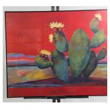 Patrick Coffaro 'Calling All Butterflies' Signed & Dated Cactus Print Patrick Coffaro 'Calling All Butterflies' Signed & Dated Cactus Print