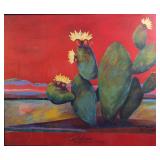 Patrick Coffaro 'Calling All Butterflies' Signed & Dated Cactus Print Patrick Coffaro 'Calling All Butterflies' Signed & Dated Cactus Print