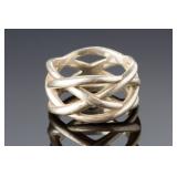 Tiffany & Co. Italy Sterling Silver Love Knot Ring Sz 8.75 Tiffany & Co. Italy Sterling Silver Love Knot Ring Sz 8.75