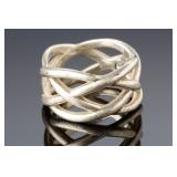 Tiffany & Co. Italy Sterling Silver Love Knot Ring Sz 8.75 Tiffany & Co. Italy Sterling Silver Love Knot Ring Sz 8.75