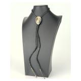 ARTURO RIVERA Taxco Sterling Silver Modernist Bolo Tie 1960s ARTURO RIVERA Taxco Sterling Silver Modernist Bolo Tie 1960s