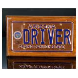 Arizona Governor Rose Mofford Copper 'DRIVER' License Plate Display Plaque Arizona Governor Rose Mofford Copper 'DRIVER' License Plate Display Plaque