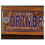 Arizona Governor Rose Mofford Copper 'DRIVER' License Plate Display Plaque Arizona Governor Rose Mofford Copper 'DRIVER' License Plate Display Plaque