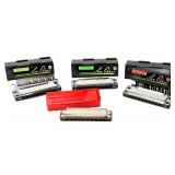 Lot of 4 Harmonicas: 3 Lee Oskar by Tombo (Japan) & 1 The Bandmaster GDR Lot of 4 Harmonicas: 3 Lee Oskar by Tombo (Japan) & 1 The Bandmaster GDR