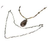 Vintage Native American Southwest Sterling Silver & Stone Necklaces (4) Vintage Native American Southwest Sterling Silver & Stone Necklaces (4)