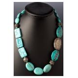SILPADA Designs Sterling Silver & Turquoise Chunky Statement Necklace 23in SILPADA Designs Sterling Silver & Turquoise Chunky Statement Necklace 23in
