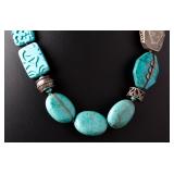 SILPADA Designs Sterling Silver & Turquoise Chunky Statement Necklace 23in SILPADA Designs Sterling Silver & Turquoise Chunky Statement Necklace 23in