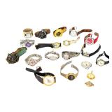 Large Lot of 19 Vintage & Modern Assorted Wristwatches - Untested, For Repair Large Lot of 19 Vintage & Modern Assorted Wristwatches - Untested, For Repair