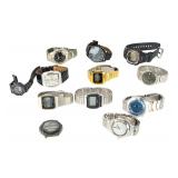 Lot of 12 Untested Vintage Watches: Casio, Seiko, Fossil, Swatch, Wenger, More Lot of 12 Untested Vintage Watches: Casio, Seiko, Fossil, Swatch, Wenger, More